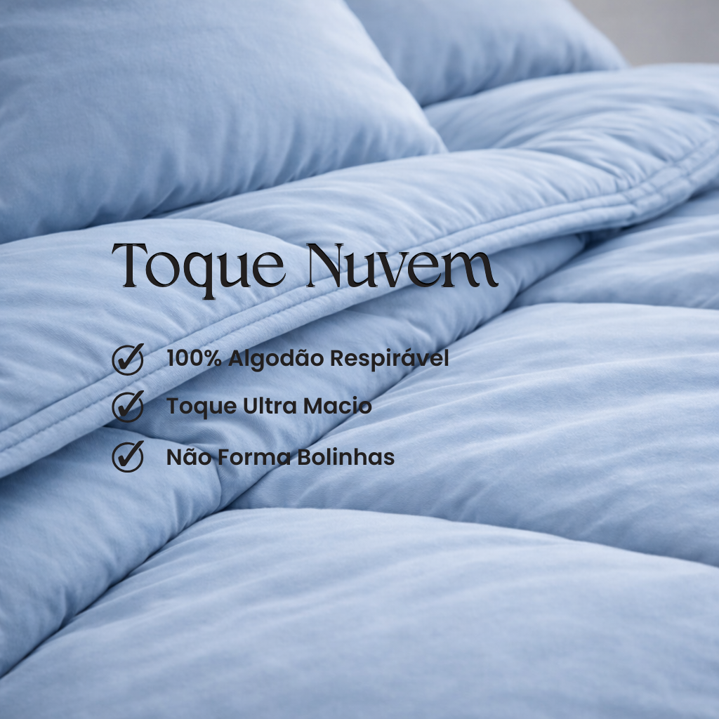 Edredom Nuvem Azul Sereno