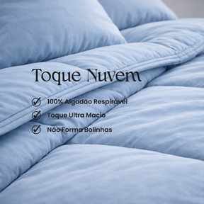 Edredom Nuvem Azul Sereno