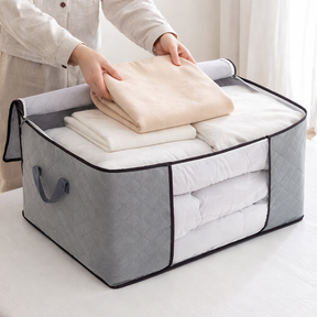 Bolsa Organizadora de Edredom Cinza