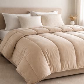 Edredom Nuvem Areia Natural