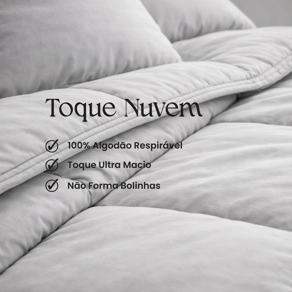 Edredom Nuvem Cinza Mineral