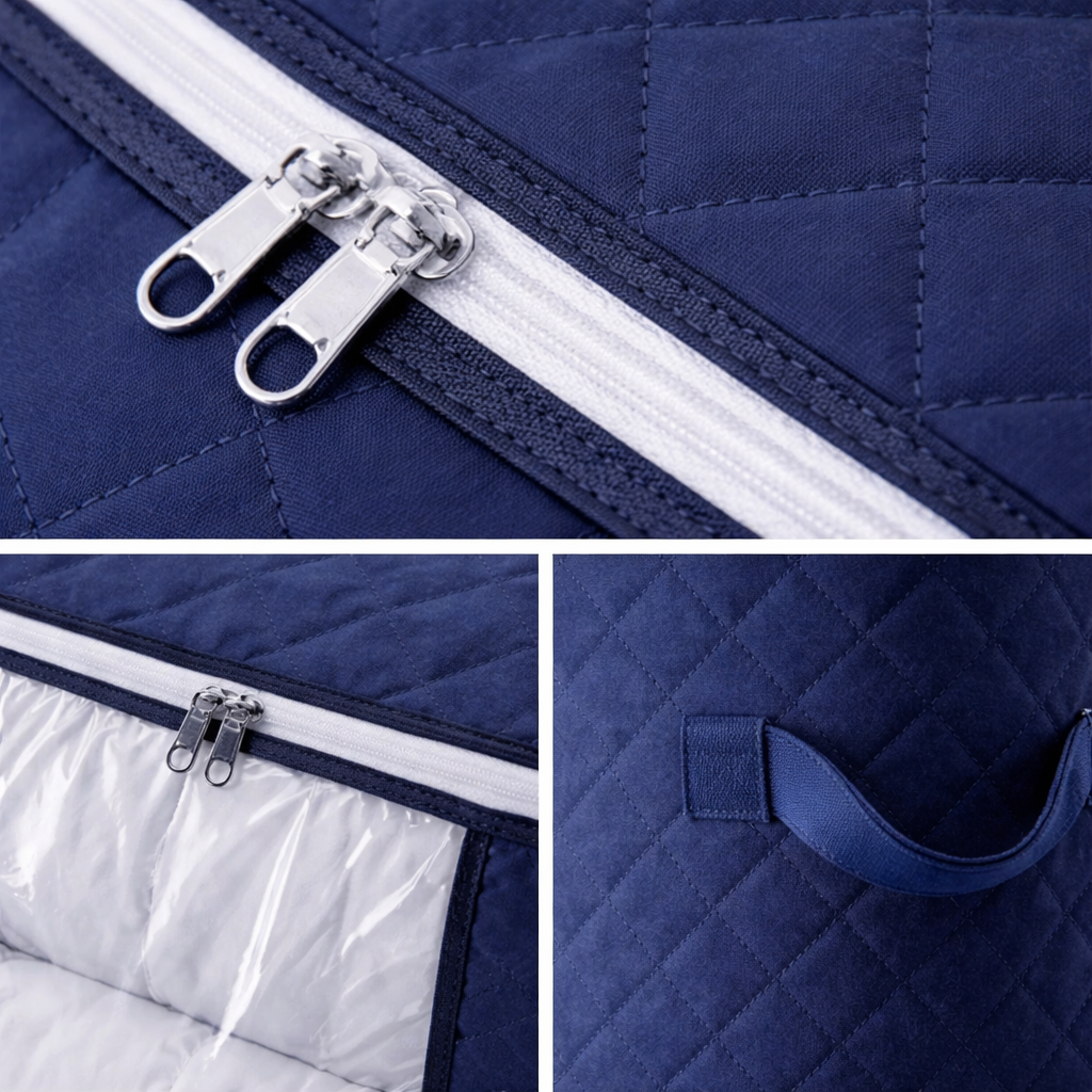 Bolsa Organizadora de Edredom Azul