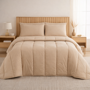 Edredom Nuvem Areia Natural